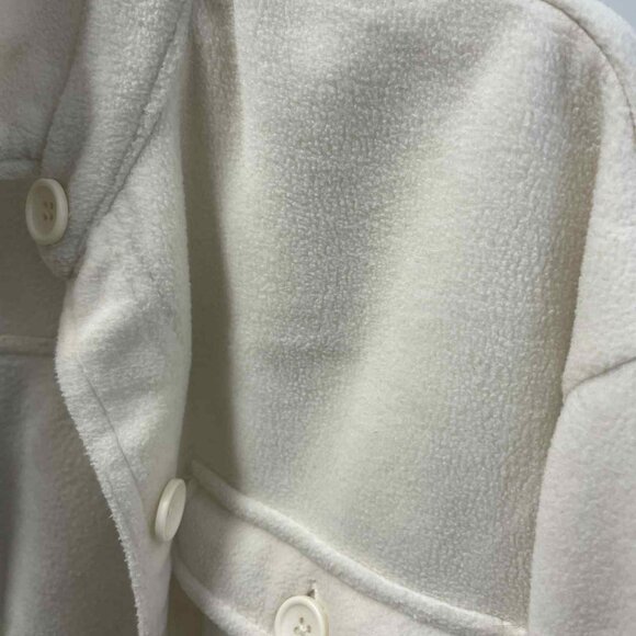 Twik Soft Warm White Wool-like Jacket with Buttons Extra Small XS - Picture 3 of 6